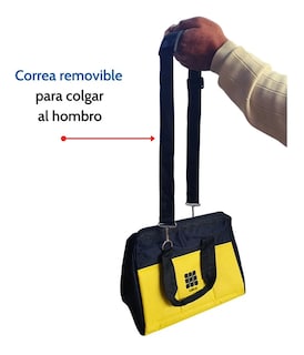Foto 3 | Foto 3 | Bolsa Porta Herramienta Lab.g30x25x20cm 20 Bolsillos Resiste Amarillo Negro