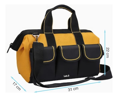 Foto 2 | Foto 2 | Maleta De Herramientas Lab.g Con Gran Capacidad Mochila Organizador Color Negro Amarillo