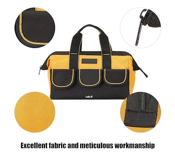 Foto 3 | Foto 3 | Maleta De Herramientas Lab.g Con Gran Capacidad Mochila Organizador Color Negro Amarillo
