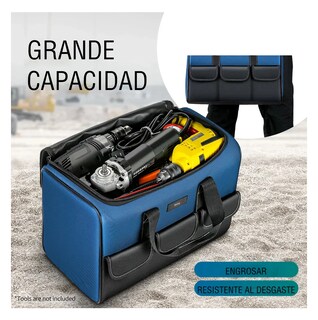 Foto 4 | Foto 4 | Maleta De Herramientas Belug 20 Pulgadas Mochila Organizador Negro Azul Marino
