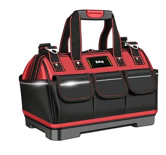 Foto 1 | Foto 1 | Maleta Herramientas Belug 19 Pulgadas Con Fondo De Plástico Negro Rojo