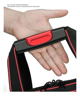 Foto 5 | Foto 5 | Maleta Herramientas Belug 19 Pulgadas Con Fondo De Plástico Negro Rojo