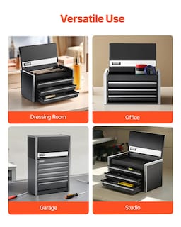 Foto 5 | Foto 5 | Caja De Herramientas Vevor Metal De 22 Cm Con 3 Cajones Portátil Con Forros De Eva - Venta Internacional.