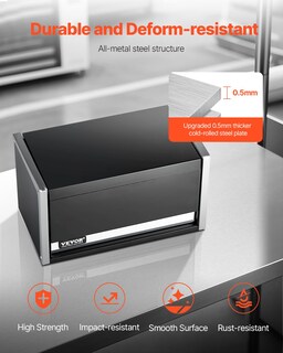 Foto 6 | Foto 6 | Caja De Herramientas Vevor Metal De 22 Cm Con 3 Cajones Portátil Con Forros De Eva - Venta Internacional.