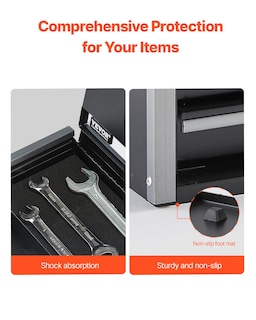 Foto 7 | Foto 7 | Caja De Herramientas Vevor Metal De 22 Cm Con 3 Cajones Portátil Con Forros De Eva - Venta Internacional.