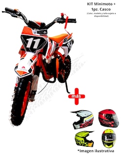 Foto 1 | Foto 1 | Mini Moto Shahoma Nts01 Se Premium 49cc Naranja + Casco Infantil Shahoma