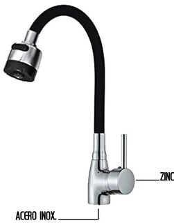 Foto 2 | Foto 2 | Mezcladora Monomando Flexible Meer Cnx para Fregadero