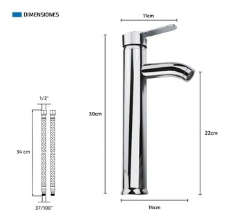 Foto 5 | Foto 5 | Grifo Monomando Belug color Plata para Lavamanos