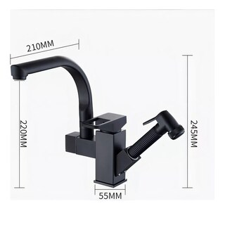 Foto 2 | Foto 2 | Mezcladora Para Fregadero Flexible Llave Cocina Eo Safe Imports Esi-14958 Negro