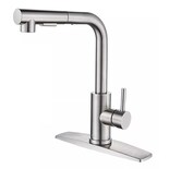 Llave Mezcladora Tarja Cocina Grifo Mezclador Flexible Eo Safe Imports Esi-14965 Plata