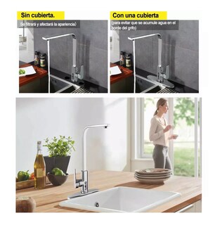 Foto 2 | Foto 2 | Mezcladora Para Fregadero Lab.g Grifo Monomando Cocina Con Cubierta Gris