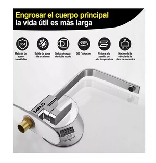 Foto 4 | Foto 4 | Mezcladora Para Fregadero Lab.g Grifo Monomando Cocina Con Cubierta Gris