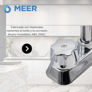 Foto 4 | Foto 4 | Cnx Mezcladora Para Lavabo Cromada Con Grifo Giratorio De 360°, Manerales De Zinc Y Cuerpo De Acero Inoxidable