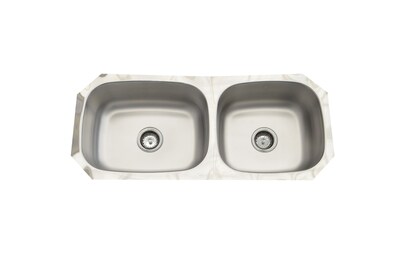 Foto 1 | Foto 1 | Fregadero de Cocina para Submontar 2 Tinas 100x44x20 Eb Técnica Cs210 color Gris