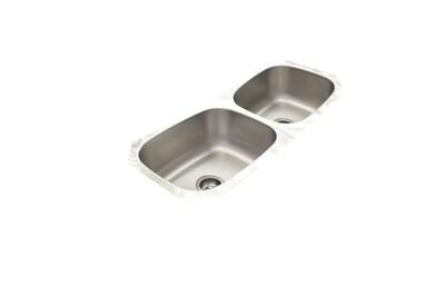 Foto 2 | Foto 2 | Fregadero de Cocina para Submontar 2 Tinas 100x44x20 Eb Técnica Cs210 color Gris