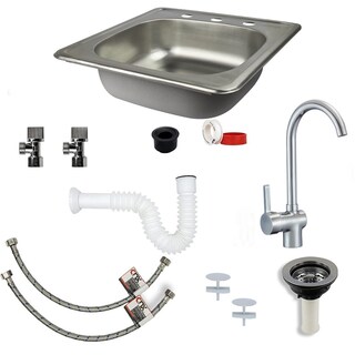 Foto 1 | Foto 1 | Kit Meer-Cnx Completo de Tarja Sencilla con Mezcladora Monomando para Cocina