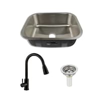 Fregadero de Cocina / Contracanasta y Mezcladora Monomando Meer color Gris