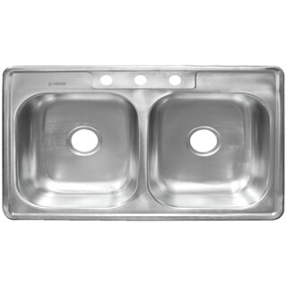 Foto 1 | Foto 1 | Tarja Doble Cnx de Acero Inoxidable 84 x 56 cm