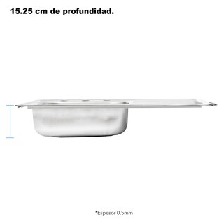 Foto 4 | Foto 4 | Kit de Mezcladora y Fregadero para Cocina con Escurridero Tabla Meer Faucets By Cnx