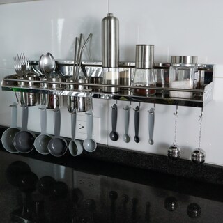 Foto 4 | Foto 4 | Estante de Cocina con 3 Vasos Y 12 Ganchos Ilios Innova