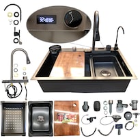 Tarja para Cocina Cascada Led Homely Elegance Acero Inoxidable