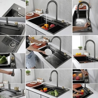 Foto 3 | Foto 3 | 80x45 Fregadero Xtellar De Cocina Tarja Cascada 304 Acero Inoxidable