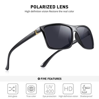 Foto 5 | Foto 5 | Gafas de Sol Merry's Rectangulares Polarizadas Unisex - Venta Internacional