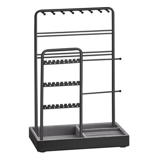 Foto 1 | Foto 1 | Soporte Para Joyas Songmics, Marco De Metal Negro Con Bandeja De Terciopelo - Venta Internacional.