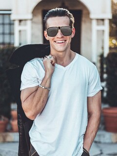 Foto 7 | Foto 7 | Gafas De Sol Frienda Retro Para Hombre, De Gran Tamaño, Con Montura Dorada, De Metal, X3 - Venta Internacional.