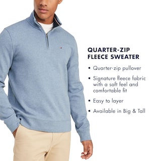 Foto 5 | Foto 5 | Sudadera Tommy Hilfiger De Forro Polar De Manga Larga Para Hombres - Azul - Venta Internacional.