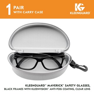 Foto 2 | Foto 2 | Gafas De Seguridad Kleenguard V30 Maverick Con Lente Transparente Y Montura Negra - Venta Internacional.
