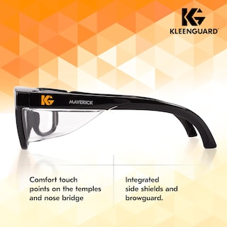 Foto 4 | Foto 4 | Gafas De Seguridad Kleenguard V30 Maverick Con Lente Transparente Y Montura Negra - Venta Internacional.