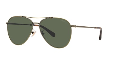 Foto 2 | Foto 2 | Lente De Sol Coach Hc7136 Color Verde Oscuro Forma Piloto Para Hombre