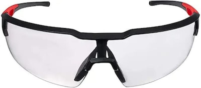 Foto 5 | Foto 5 | Gafas De Seguridad Milwaukee, Antivaho, Lentes Transparentes, Negras Y Rojas, 2 Unidades - Venta Internacional.