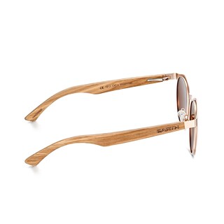 Foto 7 | Foto 7 | Gafas De Sol Earth Wood Reine Polarizadas Negro/negro - Venta Internacional.