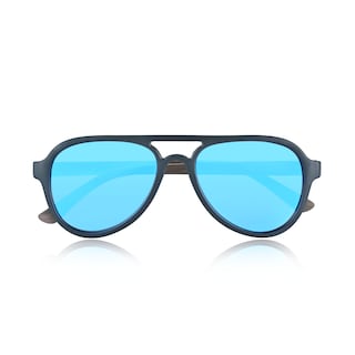 Foto 5 | Foto 5 | Gafas De Sol Earth Wood Mazatlan Polarizadas En Nogal/azul - Venta Internacional.