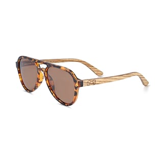 Foto 7 | Foto 7 | Gafas De Sol Earth Wood Mazatlan Polarizadas En Nogal/azul - Venta Internacional.