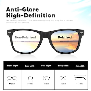 Foto 4 | Foto 4 | Gafas De Sol Demikos Polarizadas Con Protección Uv400 Para Hombres Y Mujeres - Venta Internacional.