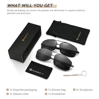 Foto 6 | Foto 6 | Gafas De Sol Sungait Ultraligeras Polarizadas Sgt458qh-hh-5 - Venta Internacional.
