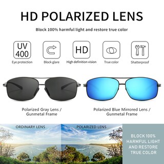 Foto 2 | Foto 2 | Gafas De Sol Sungait Ultraligeras Polarizadas Uv400 Sgt458qh-qbl-3 - Venta Internacional.