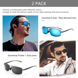 Foto 3 | Foto 3 | Gafas De Sol Sungait Ultraligeras Polarizadas Uv400 Sgt458qh-qbl-3 - Venta Internacional.