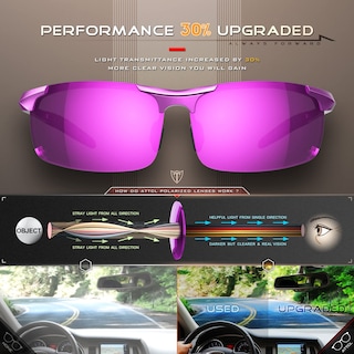 Foto 5 | Foto 5 | Gafas De Sol Attcl Fashion Driving Polarizadas Para Hombre 8177purple - Venta Internacional.