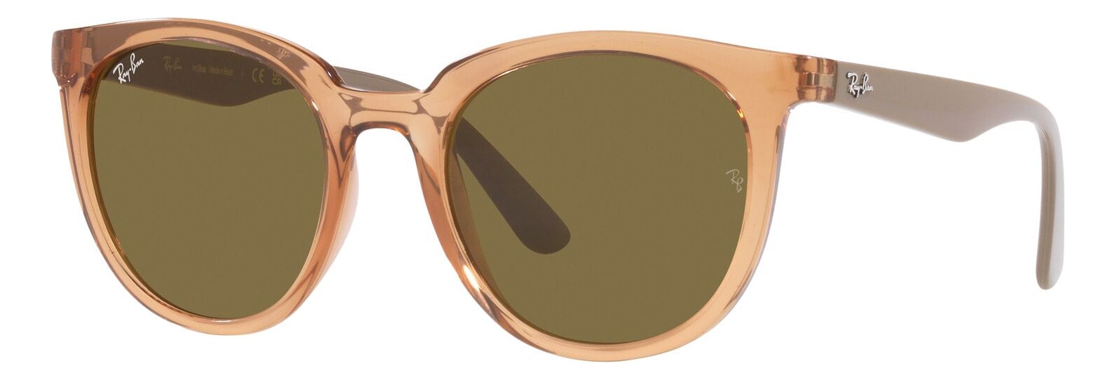 Lentes de Sol Ray-Ban RB662773 color Marrón Redondo