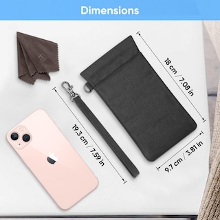 Foto 7 | Foto 7 | Funda para Gafas Fintie Double con Correa de Transporte Negra - Venta Internacional