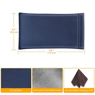 Foto 2 | Foto 2 | Funda para Gafas Fintie Portátil Con La Parte Superior Apretada De Piel Vegana - Venta Internacional
