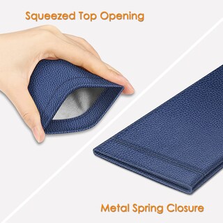 Foto 3 | Foto 3 | Funda para Gafas Fintie Portátil Con La Parte Superior Apretada De Piel Vegana - Venta Internacional