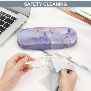 Foto 5 | Foto 5 | Funda Para Gafas Fintie Hard Shell Mármol Lila Con Tela - Venta Internacional