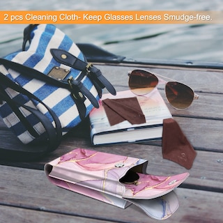 Foto 6 | Foto 6 | Funda Doble Para Gafas Fintie Portable De Piel Vegana - Venta Internacional