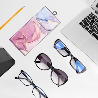 Foto 7 | Foto 7 | Funda Doble Para Gafas Fintie Portable De Piel Vegana - Venta Internacional