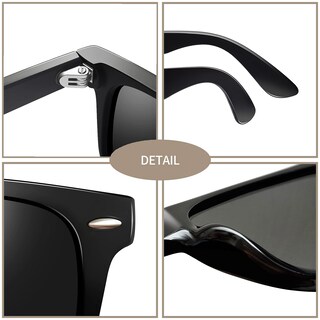 Foto 4 | Foto 4 | Gafas de Sol Joopin Trendy Square Polarized UV400 Negro y Verde 2 Piezas - Venta Internacional